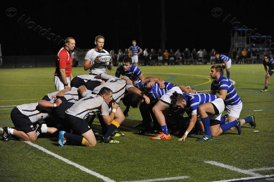 Wheaton Men\'s Rugby vs Mass Maritime.  Photo by Keith Nordstrom
